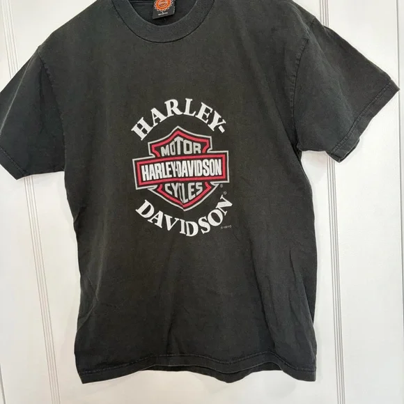 Vintage 90s Harley Davidson motorcycle Graphic T-Shirt - Picture 8 of 13